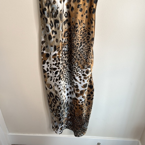 Vintage Cinema Etoile Leopard Print Satin Nightgown Size Small - Picture 6 of 7